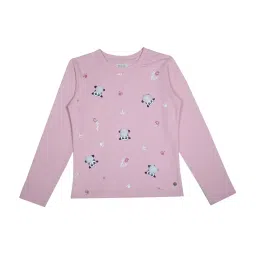 Gini & Jony Kids Pink Cotton Printed Top image 1