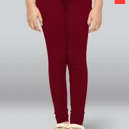 LYRA Girls Pack Of 2 Cotton Ankle-Length Leggings-picture-20