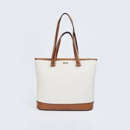 Code by Lifestyle White & Brown Textured Shoulder Handbag-picture-37