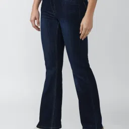 Van Heusen Navy Cotton Mid Rise Jeans image 3