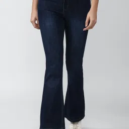 Van Heusen Navy Cotton Mid Rise Jeans image 1