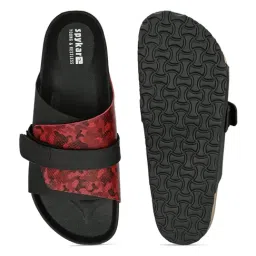 Spykar Men's Dover Red Camo & Black Casual Sandals image 5
