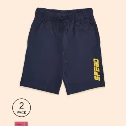 Pantaloons Junior Navy & Pink Cotton Printed Shorts (Pack of 2)-picture-21