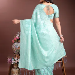 Astita Ethnic Motifs Woven Design Zari Saree image 3