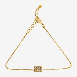 Kushal's Fashion Jewellery Women Gold-Plated Link Bracelet-image-53