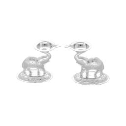 Sri Jagdamba Pearls Elephant 0.8 Silver Diya (56 gm) - Set of 2-picture-35