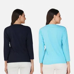 Metronaut Women 2 Printed Bio Finish Applique T-shirt image 2