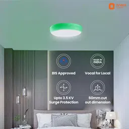 Orient 6 W Rainbow Round Recess Downlighter White & Green (Pack of 4) image 5