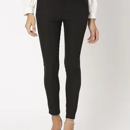 Smarty Pants Women Sharp Skinny Fit Easy Wash Formal Trousers-picture-3