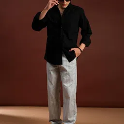 LIMEROAD Men Black Shirts image 2