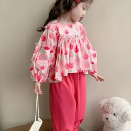 LULU & SKY Girls Printed Top with Trousers image 4