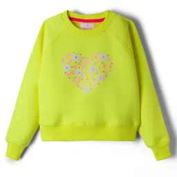 Wingsfield Full Sleeves Floral Printed Light Winter Sweatshirt - Yellow-picture-10
