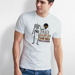 Seekbuylove Men Printed Bio Finish Regular Fit Round Neck T-shirt image 5