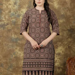 Aramya Women Geometric Printed Kurta-picture-31