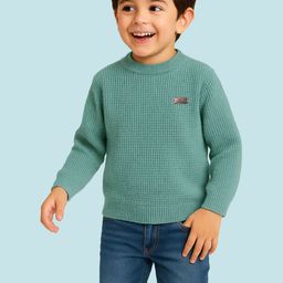 KUCHIPOO Boys Sea Green Pullover-image-51