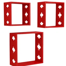 Home Sparkle Red Wall Shelves image 2