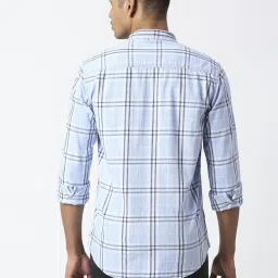 Pepe Jeans Blue Cotton Regular Fit Checks Shirt image 2