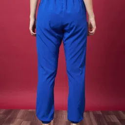 Globus Blue Regular Fit High Rise Joggers image 2