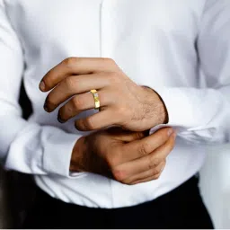 Kisna Diamond & Gold Jewellery Luk 18k (750) Diamond & Gold Ring For Men image 2