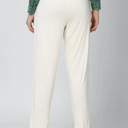 Van Heusen White Tapered Fit Trousers image 2