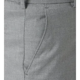 Peter England Light Grey Slim Fit Shorts image 5