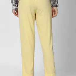 Van Heusen Yellow Tapered Fit Trousers image 2