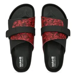 Spykar Men's Dover Red Camo & Black Casual Sandals image 4