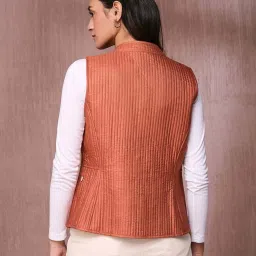Fabindia Rust Quilted Jacket image 2