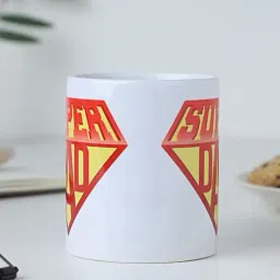 FNP Multicolor Ceramic Superhero Dad Mug (325 ml) image 2