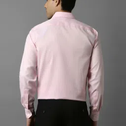 Louis Philippe Pink Cotton Regular Fit Shirt image 2