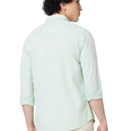 Spykar Green Cotton Regular Fit Shirt image 2