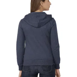 Campus Sutra Navy Relaxed Fit Hoodie image 2