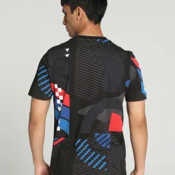 Puma BMW M Motorsport Black Cotton Regular Fit Printed Sports T-Shirt image 2