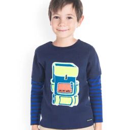 Cherry Crumble By Nitt Hyman Kids Navy Applique Sweatshirt-picture-20