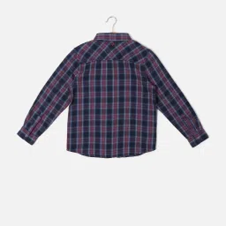 Allen Solly Junior Multicolor Cotton Chequered Full Sleeves Shirt image 2