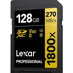 Lexar Professional 1800X LSD1800128G-BNNNG 128GB SDXC UHS II Memory Card image 1