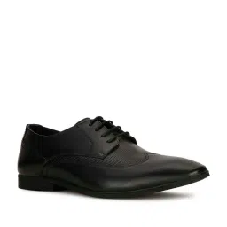 Hush Puppies by Bata Men's RALPH E 23 Black Derby Shoes image 2