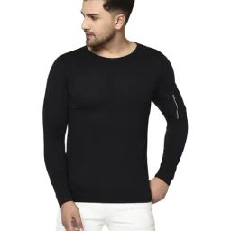 Rigo Black Cotton Slim Fit T-Shirt-picture-28