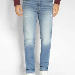 American Eagle Outfitters Blue Slim Fit Distressed Jeans-picture-30