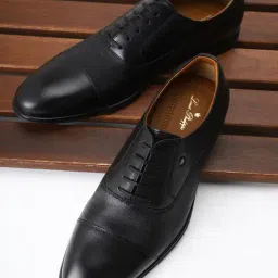 Louis Philippe Men's Black Oxford Shoes-image-79