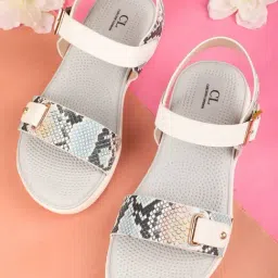 Carlton London Women's Sky Blue Ankle Strap Sandals-picture-43