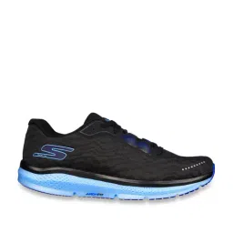 Skechers Men's GO RUN RIDE 10 Black Light Blue Running Shoes-image-64