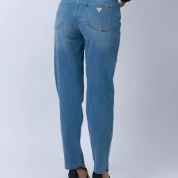 Guess Blue Solid Jeans image 2