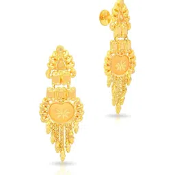 Malabar Gold and Diamonds 22k Gold Earrings for Women-picture-18