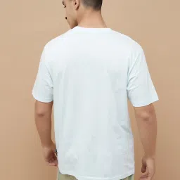 Fame Forever By Lifestyle Light Blue Regular Fit Printed T-Shirt image 2