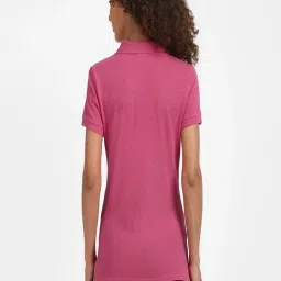 Reebok Pink Cotton FND W Polo T-Shirt image 2