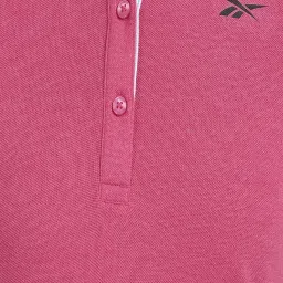 Reebok Pink Cotton FND W Polo T-Shirt image 5