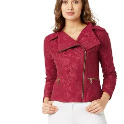 Miss Chase Maroon Lace Jacket image 1