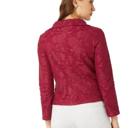 Miss Chase Maroon Lace Jacket image 2