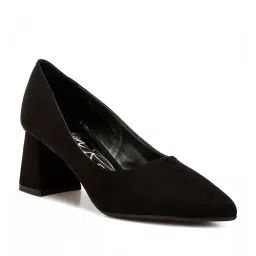 London Rag Women's Black Casual Pumps image 2